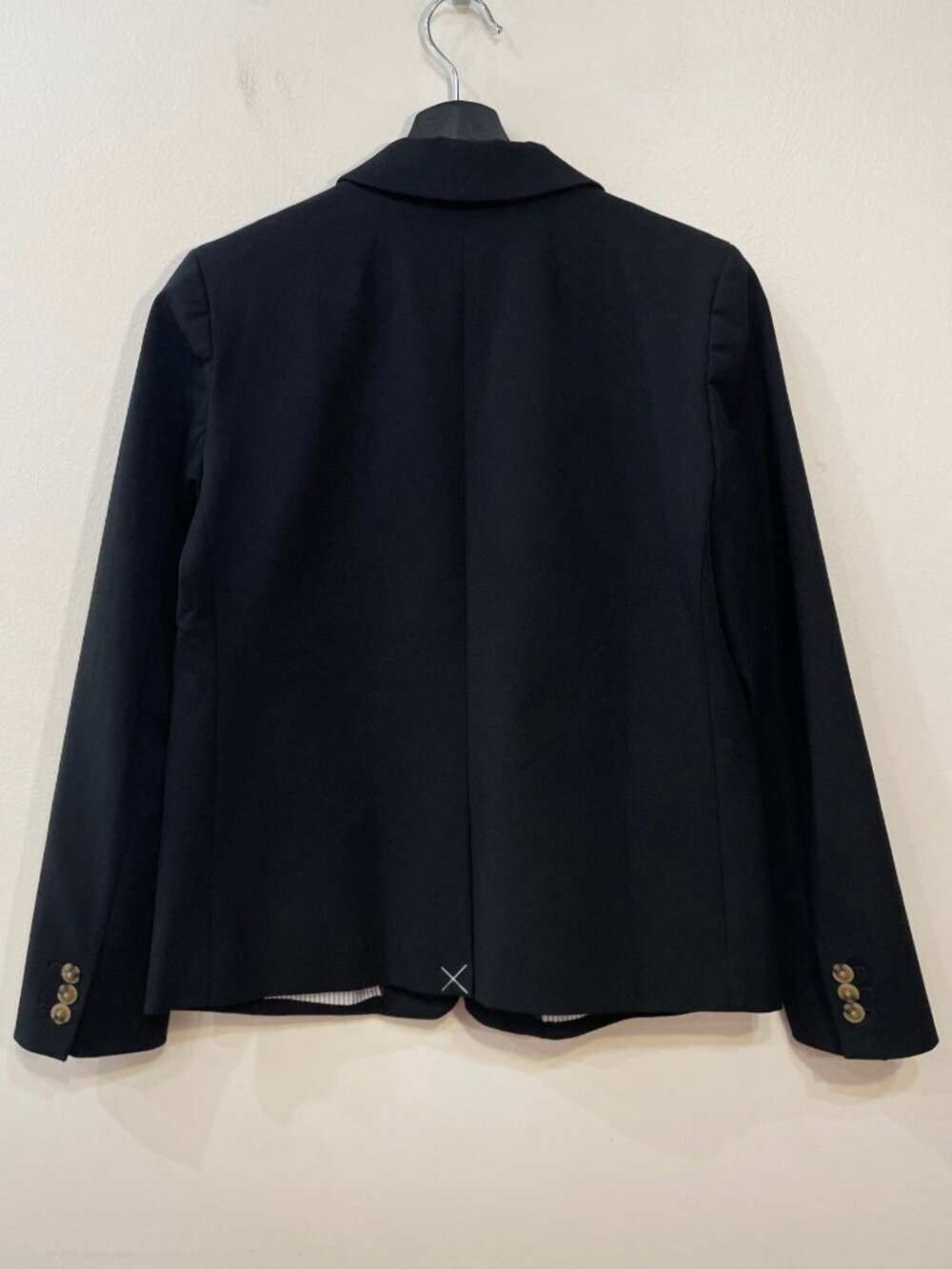 New J.Crew Cotton Blend 2-Button Blazer Black 2 $198 - Picture 4 of 8